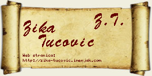 Žika Tucović vizit kartica